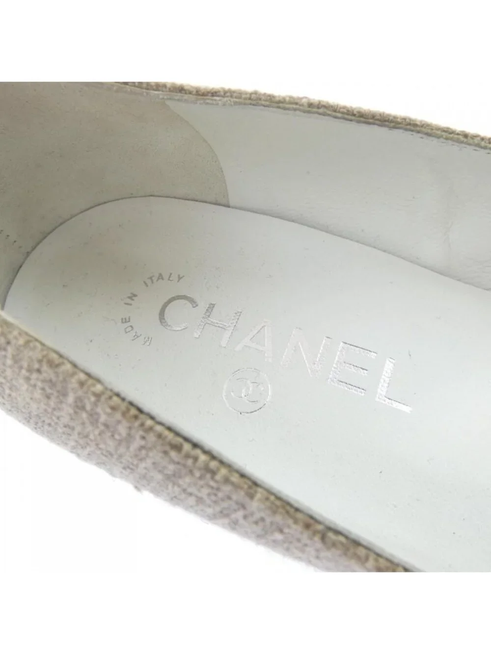 Chanel Flat Shoes Beige